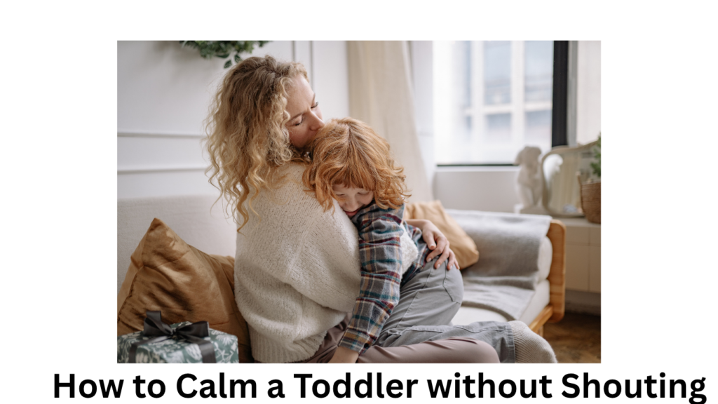 mother cuddling the child