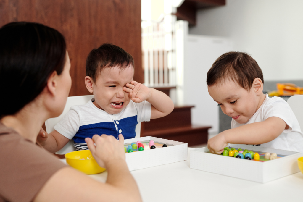 How to help your toddler regulate their emotions in a calm environment.
